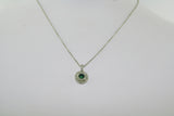 Emerald and Diamond Necklace in 14K White Gold - Siddiqui Jewelers