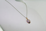 Amethyst and Diamond Necklace Set in 14K White Gold - Siddiqui Jewelers