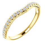 14K Yellow 1/4 CTW Diamond Matching Band - Siddiqui Jewelers