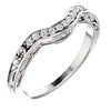 Platinum 1/6 CTW Diamond Vintage-Inspired Band - Siddiqui Jewelers