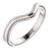 14K White Vintage-Inspired Matching Band - Siddiqui Jewelers