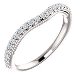 Platinum 1/4 CTW Diamond Matching Band - Siddiqui Jewelers