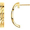 18K Yellow Metal Fashion Earring - Siddiqui Jewelers
