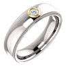 14K White & Yellow 1/10 CTW Men's Diamond Ring - Siddiqui Jewelers