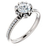 10K White 9/10 CTW Diamond Engagement Ring - Siddiqui Jewelers