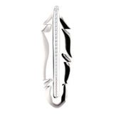 14K White .06 CTW Diamond Feather Pendant - Siddiqui Jewelers