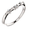 Platinum .015 CTW Diamond Matching Band - Siddiqui Jewelers