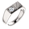 14K White .33 CT Diamond Men's Ring - Siddiqui Jewelers