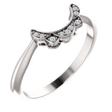 Platinum .04 CTW Diamond Band - Siddiqui Jewelers