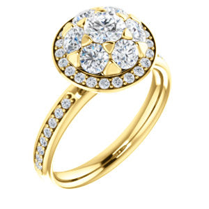 18K Yellow 1 1/3 CTW Diamond Engagement Ring - Siddiqui Jewelers
