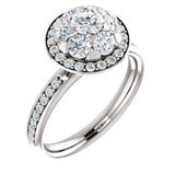 14K White 1 1/8 CTW Diamond Engagement Ring - Siddiqui Jewelers