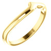 14K Yellow Band to 6.5 & 7 mm Engagement Ring - Siddiqui Jewelers