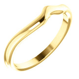 18K Yellow Band to 5.2 & 5.8 mm Engagement Ring - Siddiqui Jewelers