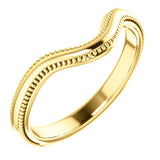 14K Yellow Vintage-Inspired Matching Band - Siddiqui Jewelers