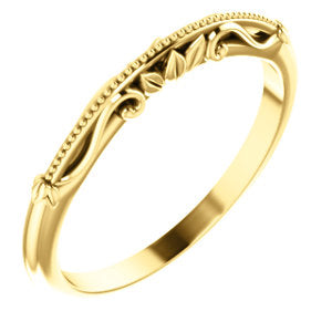 14K Yellow Sculptural-Inspired Band - Siddiqui Jewelers
