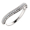 Platinum 1/8 CTW Diamond Band - Siddiqui Jewelers