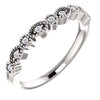 14K White .08 CTW Diamond Matching Band - Siddiqui Jewelers