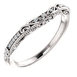 Platinum .05 CTW Diamond Band - Siddiqui Jewelers