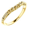 14K Yellow .05 CTW Diamond Band - Siddiqui Jewelers