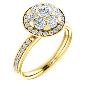 14K Yellow 1 1/8 CTW Diamond Engagement Ring - Siddiqui Jewelers