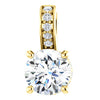 14K Yellow 1/2 CTW Diamond Pendant - Siddiqui Jewelers