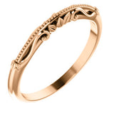 14K Rose Sculptural-Inspired Band - Siddiqui Jewelers
