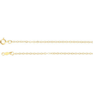 14K Yellow 1.5 mm Cable 7" Chain - Siddiqui Jewelers