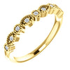 14K Yellow .08 CTW Diamond Matching Band - Siddiqui Jewelers