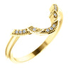 14K Yellow .025 CTW Diamond Matching Band - Siddiqui Jewelers