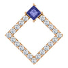 14K Rose Tanzanite & 3/8 CTW Diamond Pendant - Siddiqui Jewelers