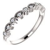 Platinum .08 CTW Diamond Matching Band - Siddiqui Jewelers