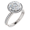 Platinum 1 1/3 CTW Diamond Engagement Ring - Siddiqui Jewelers