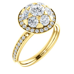 14K Yellow 1 1/2 CTW Diamond Engagement Ring - Siddiqui Jewelers