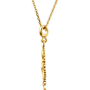 14K Yellow Decorative 18" Necklace - Siddiqui Jewelers