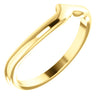 18K Yellow Band to 6.5 & 7 mm Engagement Ring - Siddiqui Jewelers