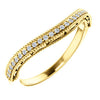 14K Yellow 1/8 CTW Diamond Band - Siddiqui Jewelers