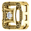 14K Yellow .04 CT Diamond Vintage-Inspired Pendant - Siddiqui Jewelers