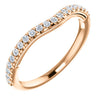 14K Rose 1/4 CTW Diamond Matching Band - Siddiqui Jewelers