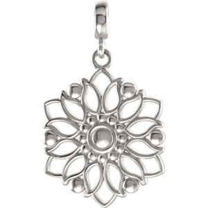 Sterling Silver Decorative Pendant - Siddiqui Jewelers