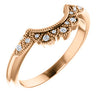 14K Rose .06 CTW Diamond Band - Siddiqui Jewelers