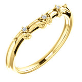 14K Yellow .015 CTW Diamond Matching Band - Siddiqui Jewelers