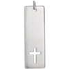Sterling Silver Pierced Cross Pendant - Siddiqui Jewelers