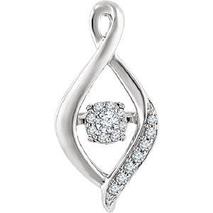 14K White 1/6 CTW Mystara Diamonds® Infinity-Inspired Pendant - Siddiqui Jewelers