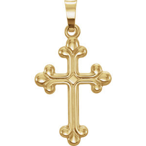 Hollow Cross Pendant - Siddiqui Jewelers