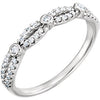 Platinum 1/6 CTW Diamond Band - Siddiqui Jewelers