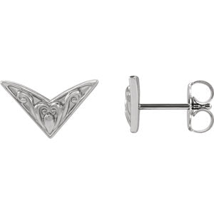 Sterling Silver Sculptural-Inspired Earrings - Siddiqui Jewelers