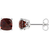 Sterling Silver Mozambique Garnet Earrings - Siddiqui Jewelers