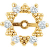 14K Yellow 1/3 CTW Diamond Earring Jackets with 6 mm ID - Siddiqui Jewelers