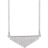 Sterling Silver 16" Geometric Necklace - Siddiqui Jewelers