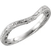 Platinum Design-Engraved Band - Siddiqui Jewelers